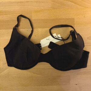 Fleur du mal eco luxe jersey lined demi bra 34D